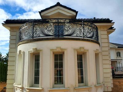 Balustrada kuta kowalstwo artystyczne